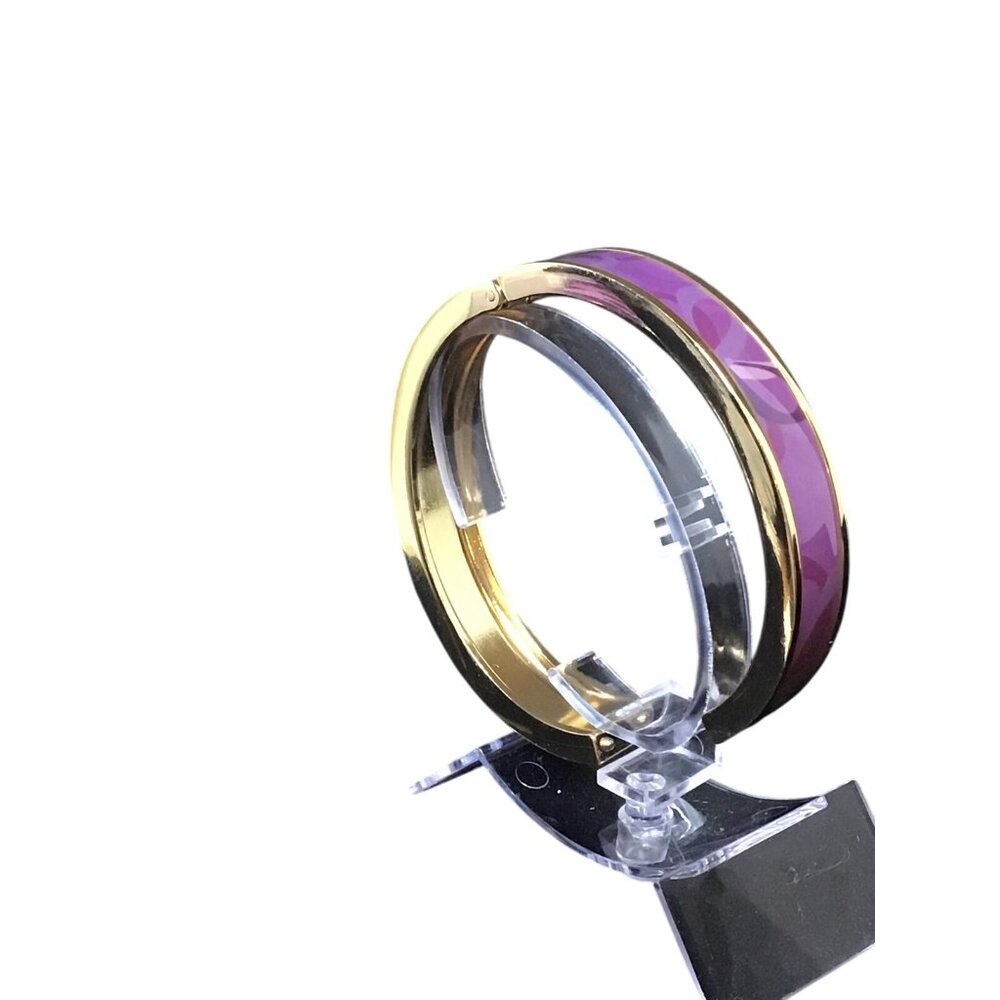 Purple Peace Patterned Skinny Bangle Speak Out Against Domestic Violence (1529) - Picture 3 of 5